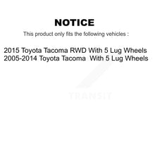 Load image into Gallery viewer, Front Rear Disc Brake Rotors Ceramic Pads And Drum Kit (7Pc) For Toyota Tacoma