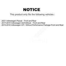 Load image into Gallery viewer, Front Rear Brake Rotor &amp; Ceramic Pad Kit For Volkswagen GTI Golf Alltrack Passat