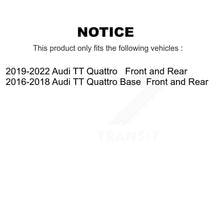 Charger l'image dans la galerie, Front Rear Disc Brake Rotors And Ceramic Pads Kit For Audi TT Quattro