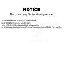 Load image into Gallery viewer, Front Rear Disc Brake Rotors And Ceramic Pads Kit For Volkswagen Golf SportWagen