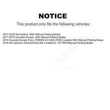 Charger l'image dans la galerie, Rear Disc Brake Rotors And Ceramic Pads Kit For Hyundai Sonata Kia Optima
