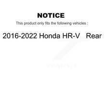 Charger l&#39;image dans la galerie, Rear Disc Brake Rotors And Ceramic Pads Kit For 2016-2022 Honda HR-V