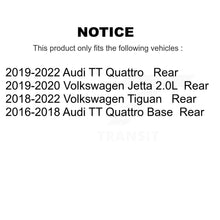 Charger l&#39;image dans la galerie, Rear Brake Rotor And Ceramic Pad Kit For Volkswagen Tiguan Jetta Audi TT Quattro