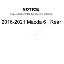 Charger l&#39;image dans la galerie, Rear Disc Brake Rotors And Ceramic Pads Kit For 2016-2021 Mazda 6