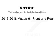 Charger l&#39;image dans la galerie, [Front+Rear] 2016-2018 Mazda 6 Premium OE Brake Rotors &amp; Ceramic Pads Kit For Max Braking