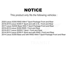 Load image into Gallery viewer, Front Rear Disc Brake Rotor &amp; Ceramic Pad Kit (6Pc) For Lexus IS200t IS300 IS350