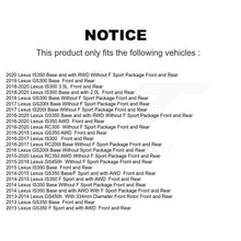 Charger l'image dans la galerie, Front Rear Brake Rotor &amp; Ceramic Pad Kit (6Pc) For Lexus GS350 IS300 IS350 RC350