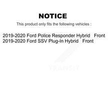 Load image into Gallery viewer, Front Brake Rotor &amp; Ceramic Pad Kit For Ford Police Responder Hybrid SSV Plug-In