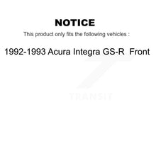 Charger l&#39;image dans la galerie, Front Disc Brake Rotors And Ceramic Pads Kit For 1992-1993 Acura Integra GS-R