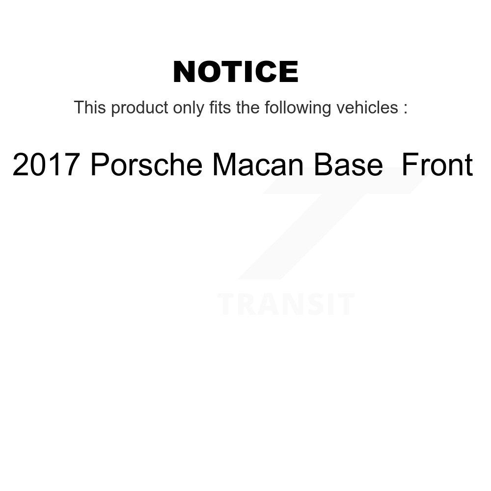 Front Disc Brake Rotors And Ceramic Pads Kit For 2017 Porsche Macan Base