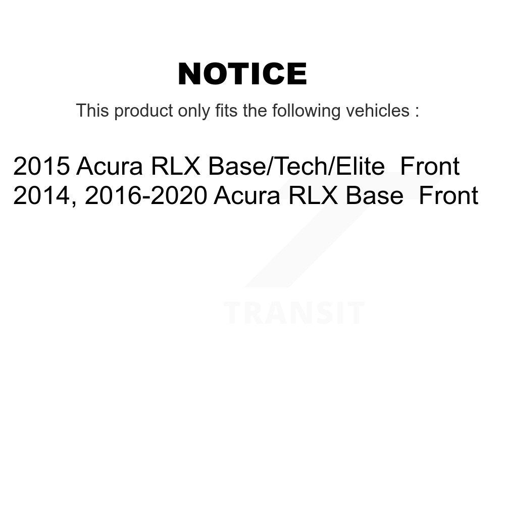 Front Disc Brake Rotors And Ceramic Pads Kit For Acura RLX