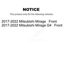 Load image into Gallery viewer, Front Disc Brake Rotors And Ceramic Pads Kit For 2017-2022 Mitsubishi Mirage G4