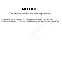 Load image into Gallery viewer, Front Rear Disc Brake Rotors And Ceramic Pads Kit For Chevrolet Camaro