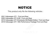 Load image into Gallery viewer, Front Rear Disc Brake Rotors And Ceramic Pads Kit For Volkswagen GTI