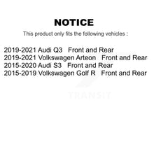 Charger l'image dans la galerie, Front Rear Brake Rotor &amp; Ceramic Pad Kit For Audi Volkswagen Golf R S3 Q3 Arteon