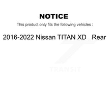 Load image into Gallery viewer, Rear Disc Brake Rotors And Ceramic Pads Kit For 2016-2022 Nissan TITAN XD