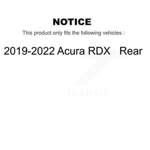 Charger l&#39;image dans la galerie, Rear Disc Brake Rotors And Ceramic Pads Kit For 2019-2022 Acura RDX