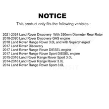 Charger l'image dans la galerie, Rear Disc Brake Rotors And Ceramic Pads Kit For Land Rover Range Sport Discovery