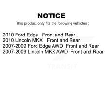 Charger l'image dans la galerie, Front Rear Disc Brake Rotors And Ceramic Pads Kit For Ford Edge Lincoln MKX