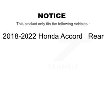 Charger l&#39;image dans la galerie, Rear Disc Brake Rotors And Ceramic Pads Kit For 2018-2022 Honda Accord