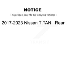 Load image into Gallery viewer, Rear Disc Brake Rotors And Ceramic Pads Kit For 2017-2022 Nissan TITAN