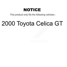 Load image into Gallery viewer, Front Rear Disc Brake Rotor Ceramic Pad Drum Kit (7Pc) For 2000 Toyota Celica GT
