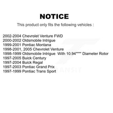 Load image into Gallery viewer, Front Rear Disc Brake Rotor Ceramic Pad Kit For Buick Century Pontiac Grand Prix