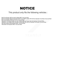 Charger l'image dans la galerie, Front Rear Disc Brake Rotor And Ceramic Pad Kit For Ford Ranger Explorer Mercury