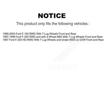 Load image into Gallery viewer, Front Rear Disc Brake Rotors And Ceramic Pads Kit For Ford F-150 F-250 HD