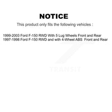 Charger l'image dans la galerie, Front Rear Disc Brake Rotors And Ceramic Pads Kit For Ford F-150