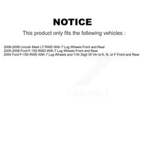 Charger l'image dans la galerie, Front Rear Disc Brake Rotor &amp; Ceramic Pad Kit For Ford F-150 Lincoln Mark LT RWD