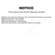 Charger l'image dans la galerie, Front Rear Brake Rotor And Ceramic Pad Kit For Ford E-350 Super Duty E-250 E-150