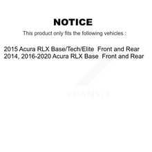 Charger l'image dans la galerie, Front Rear Disc Brake Rotors And Ceramic Pads Kit For Acura RLX