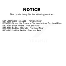 Charger l'image dans la galerie, Front Rear Disc Brake Rotors Ceramic Pad Kit For Cadillac Eldorado Buick Riviera