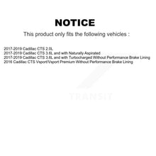 Load image into Gallery viewer, Rear Disc Brake Rotors And Ceramic Pads Kit For Cadillac CTS