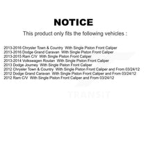 Load image into Gallery viewer, Front Rear Brake Rotor &amp; Ceramic Pad Kit For Dodge Grand Caravan Chrysler Town