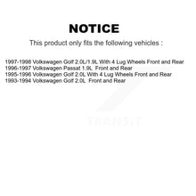 Load image into Gallery viewer, Front Rear Disc Brake Rotors Hub And Ceramic Pads Kit For Volkswagen Golf Passat