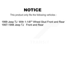 Load image into Gallery viewer, Front Rear Disc Brake Rotors Ceramic Pads And Drum Kit For Jeep TJ