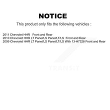 Charger l'image dans la galerie, Front Rear Disc Brake Rotors Ceramic Pads And Drum Kit For Chevrolet HHR