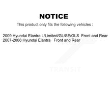 Load image into Gallery viewer, Front Rear Disc Brake Rotors Ceramic Pads And Drum Kit For Hyundai Elantra