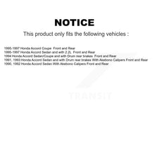 Charger l'image dans la galerie, Front Rear Disc Brake Rotors Ceramic Pads And Drum Kit For Honda Accord
