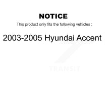 Charger l'image dans la galerie, [Front+Rear] 2003-2005 Hyundai Accent Premium OE Brake Rotor Drum Kit &amp; Ceramic Pads For Max Braking