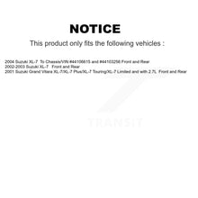 Charger l'image dans la galerie, Front Rear Disc Brake Rotors Ceramic Pad &amp; Drum Kit For Suzuki XL-7 Grand Vitara