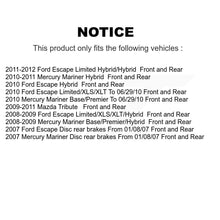 Charger l'image dans la galerie, Front Rear Disc Brake Rotor Ceramic Pad Drum Kit For Ford Escape Mercury Mariner