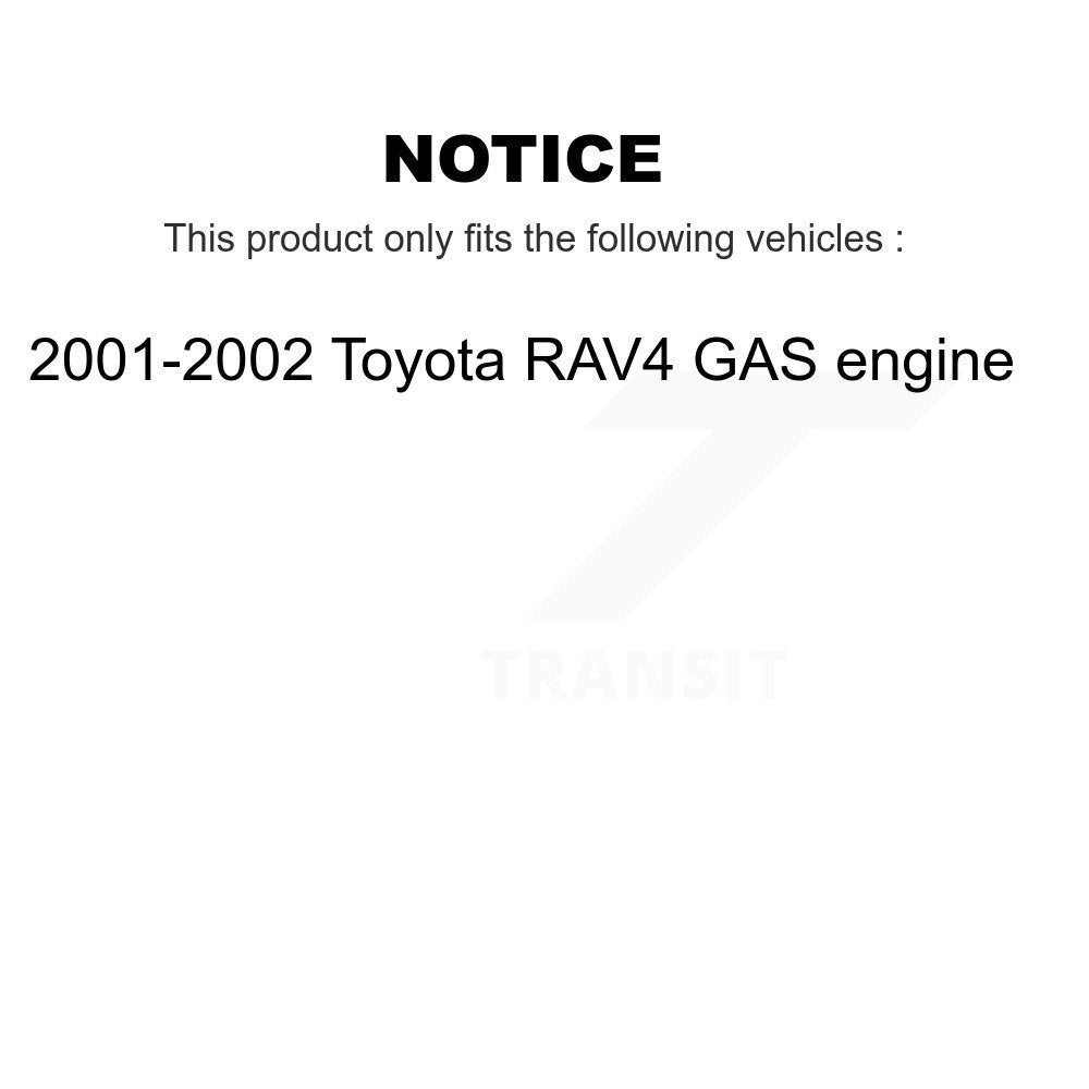 [Front+Rear] 01-02 Toyota RAV4 GAS engine Premium OE Brake Rotor Drum Kit & Ceramic Pads For Max Braking
