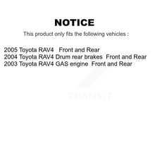 Charger l'image dans la galerie, Front Rear Disc Brake Rotors Ceramic Pads And Drum Kit For Toyota RAV4