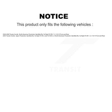 Load image into Gallery viewer, Front Rear Disc Brake Rotors Ceramic Pads And Drum Kit For Toyota Corolla