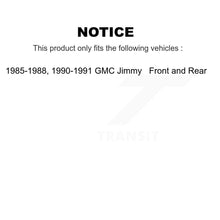 Charger l'image dans la galerie, Rotors de frein à disque avant et arrière, plaquettes en céramique et Kit de batterie pour GMC Jimmy 