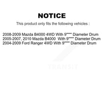 Charger l'image dans la galerie, Kit de plaquettes et de tambour en céramique, Rotor de frein à disque avant et arrière, pour Ford Ranger 4WD 2004 – 2009 