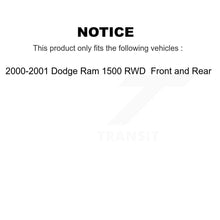 Load image into Gallery viewer, [Front+Rear] 2000-2001 Dodge Ram 1500 RWD Premium OE Brake Rotor Drum Kit &amp; Ceramic Pads For Max Braking